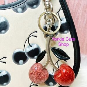 New Pink/Red Silver Cherry Charm🍒